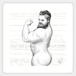 Muscle bear Magnet